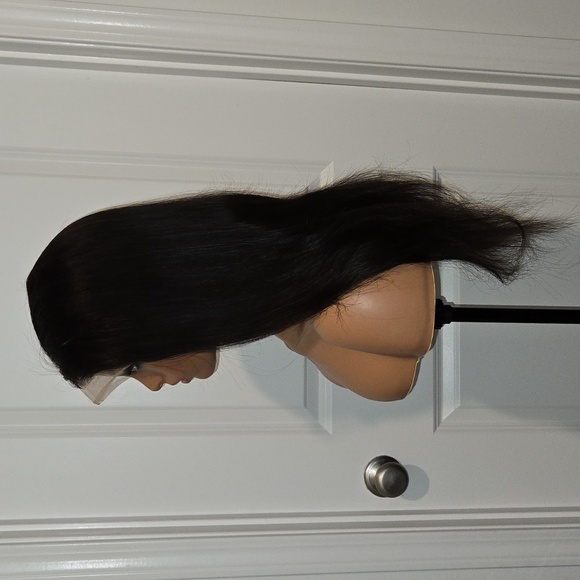 16" Raw Virgin Malaysian Straight Full Lace Wig - Picture 3 of 9